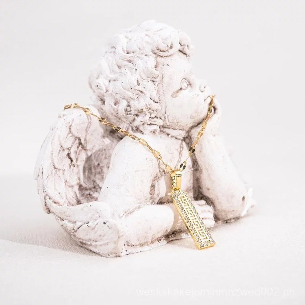 Rectangular Gold Necklace